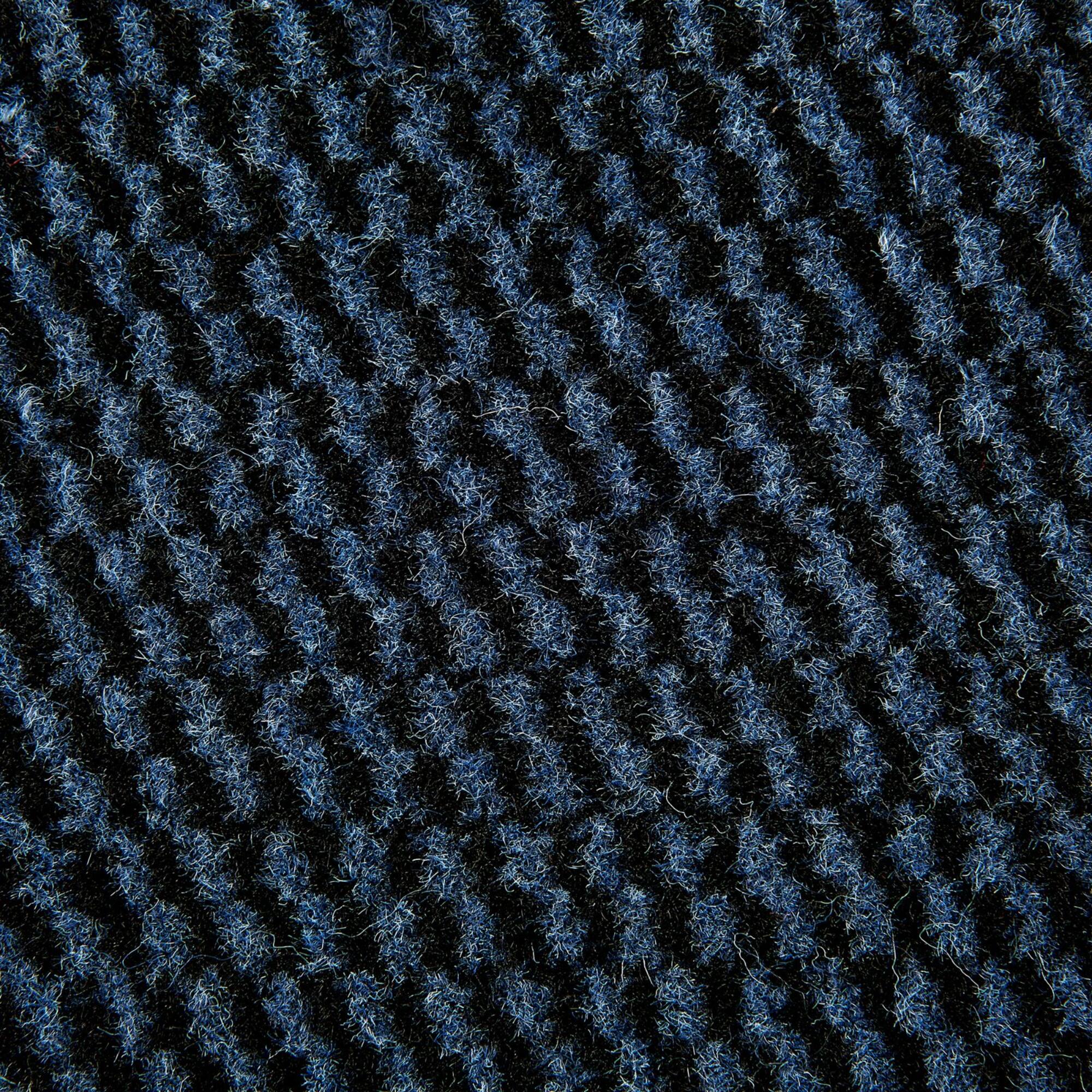 DII® Blue & Black Walk Off Utility Doormat, 30" x 48"